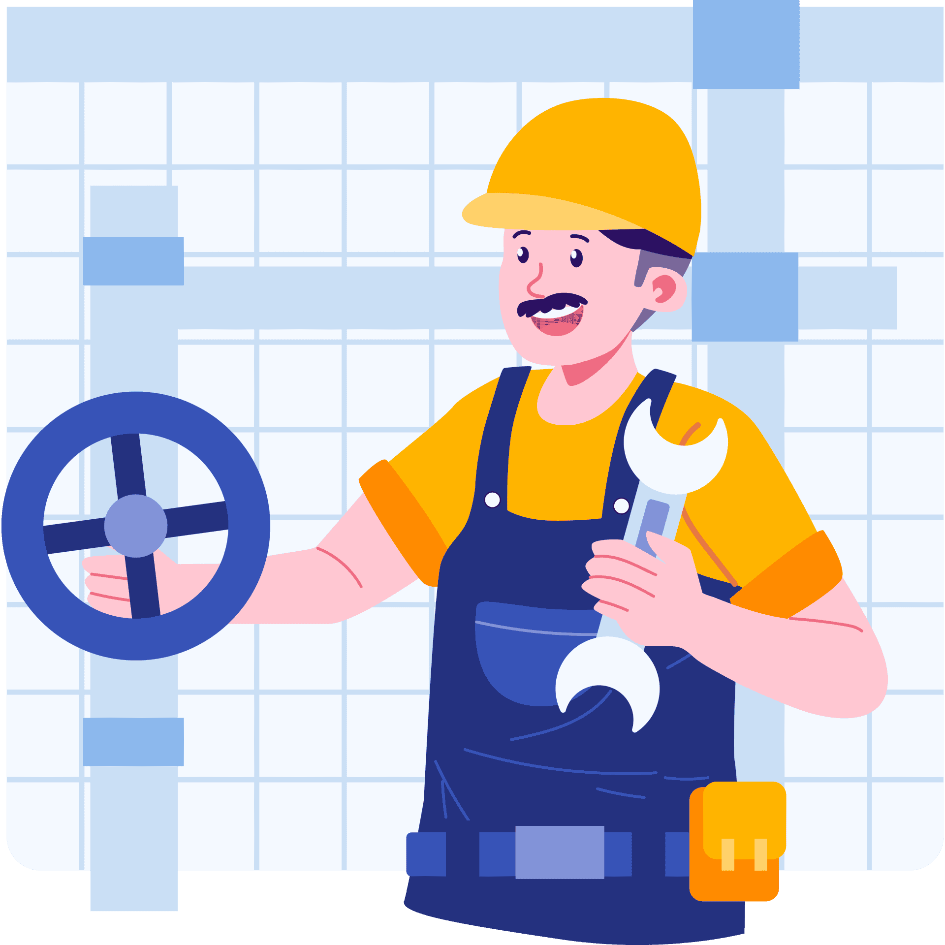 Plumber about to fix a leak in australia